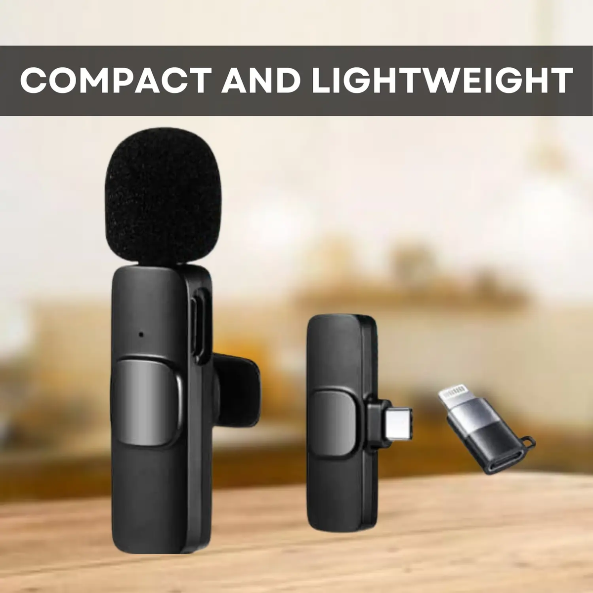 Wireless Clip-On Lavalier Microphone