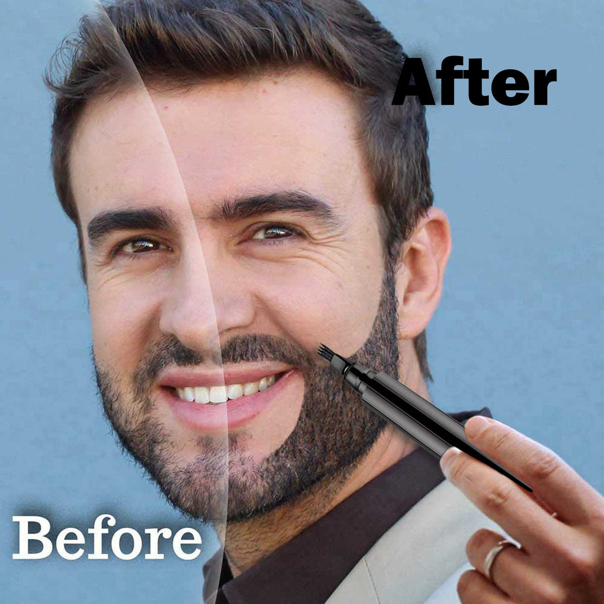 Waterproof Microblading Beard Pen for Natural Beard Filling