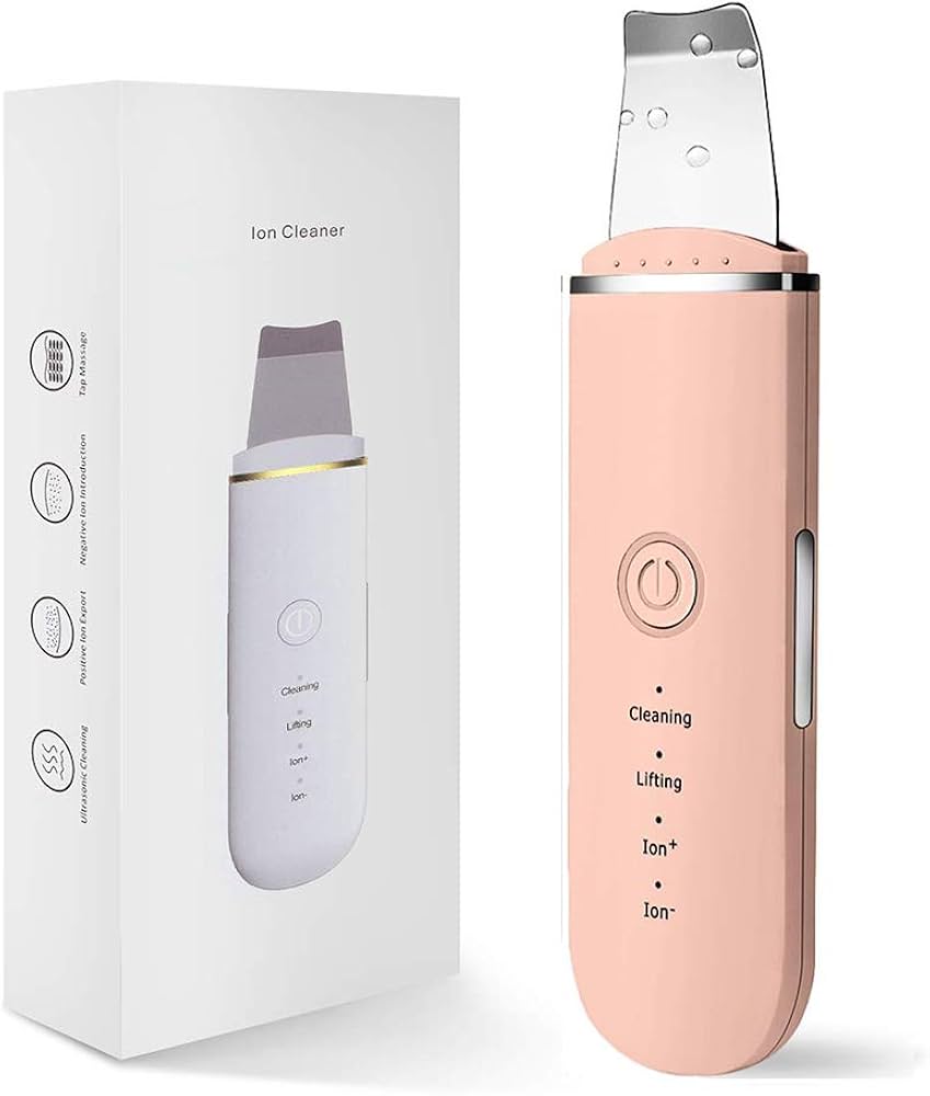 Ultrasonic Ion Skin Scrubber – Deep Pore Facial Cleaner & Lifting Device