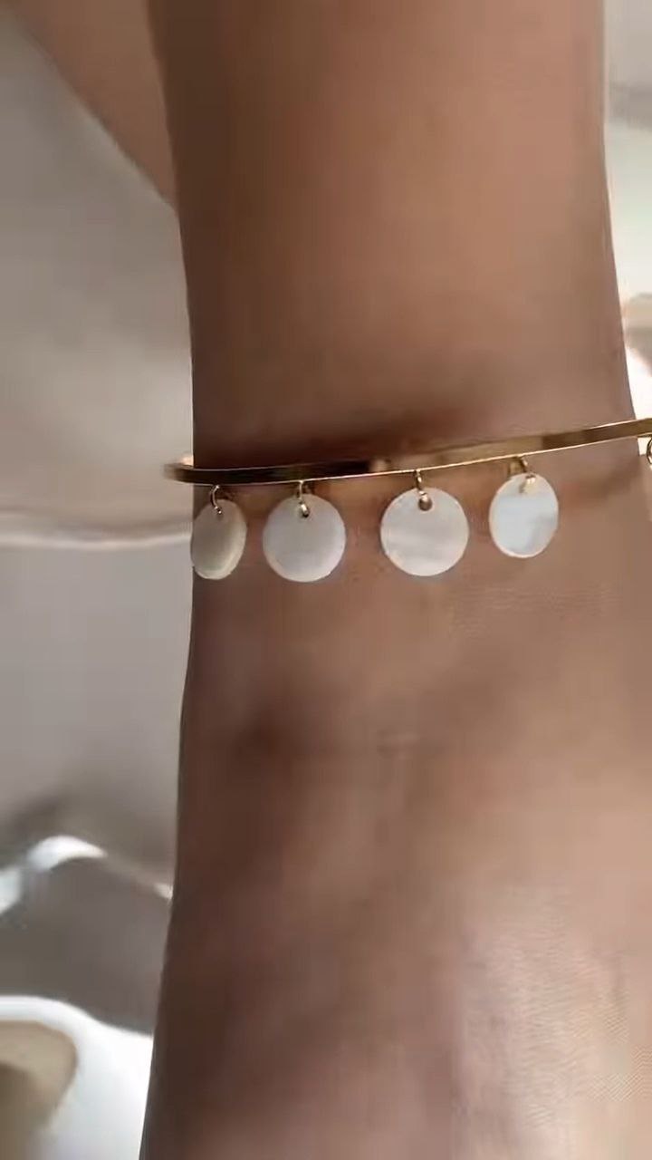 Disc Charm Gold Anklet