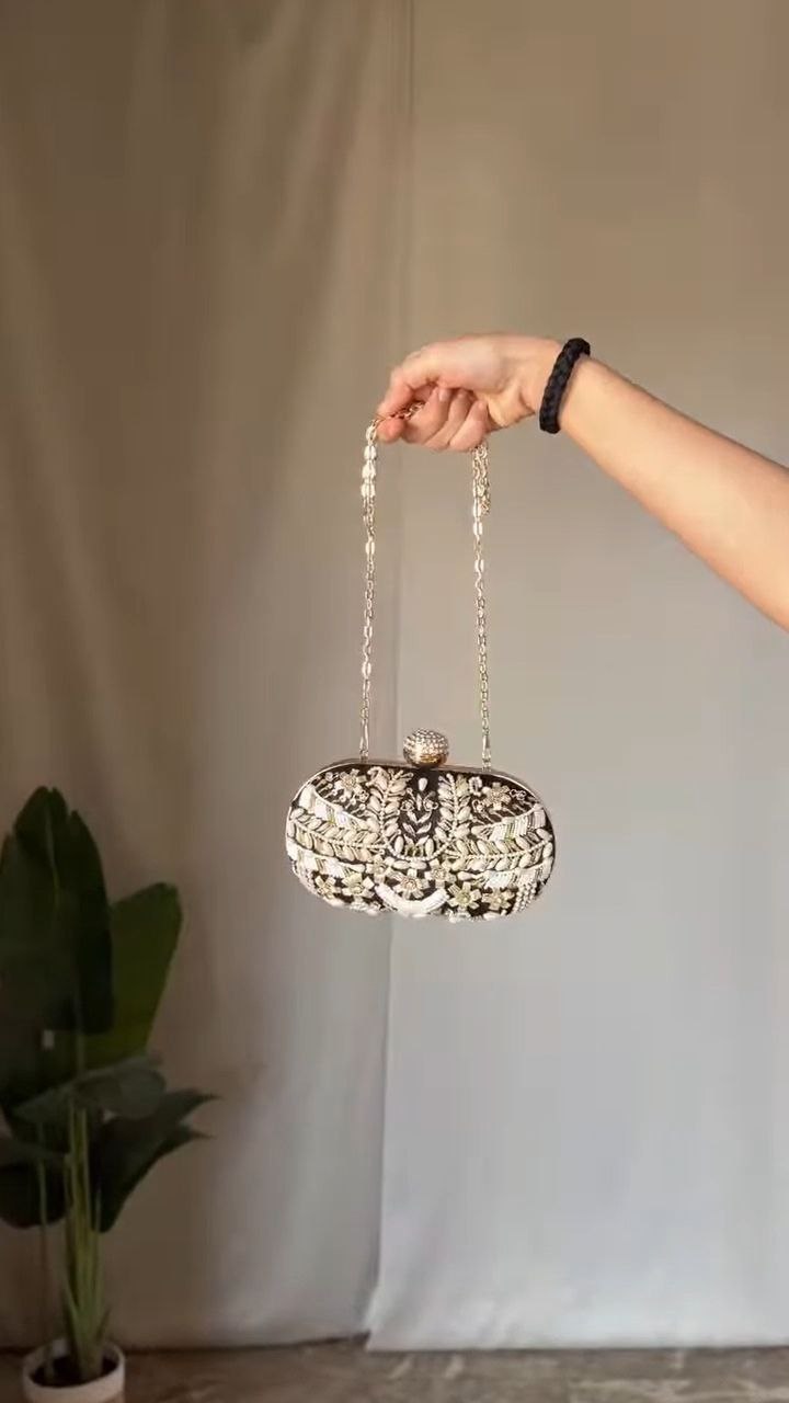 Crystal Beaded Mini Handbag