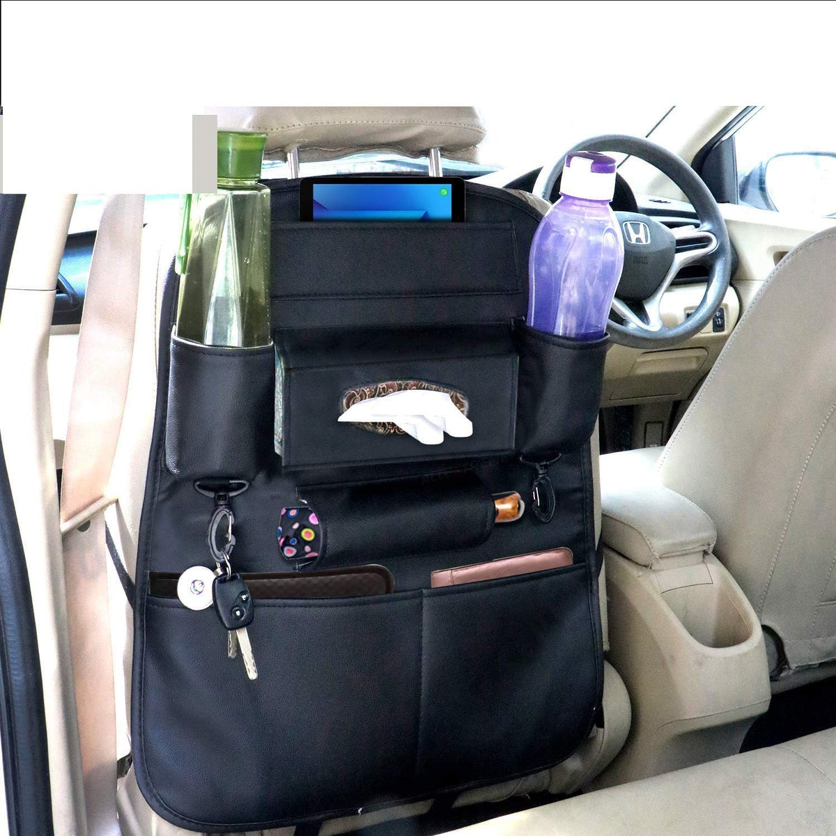Car Back Seat Organizer with Multi-Pocket Storage