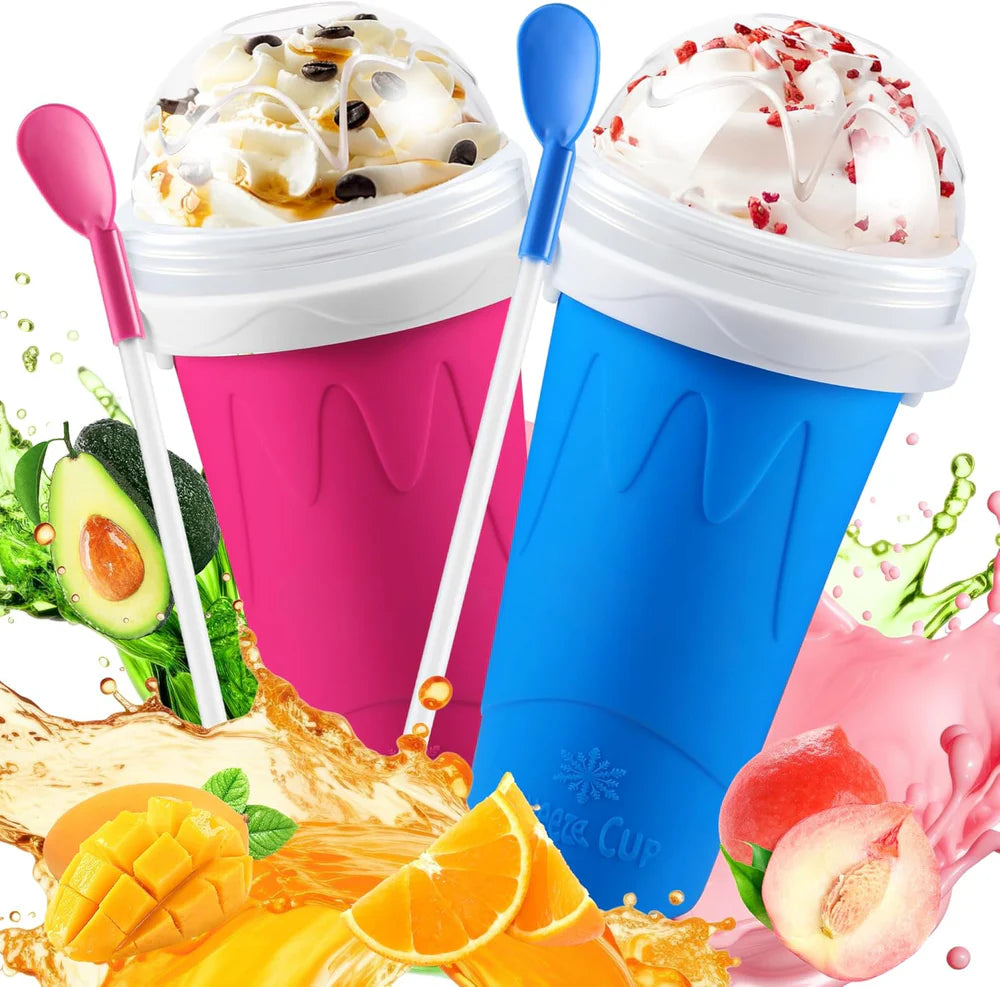 Reusable Squeeze Slushy Cup – DIY Frozen Drink Maker