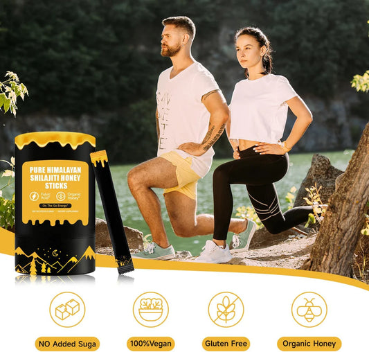 Pure Himalayan Shilajit Honey Sticks for Natural Energy
