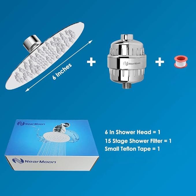 Filtered Shower Head for Clean Water and Healthy Skin & Hair