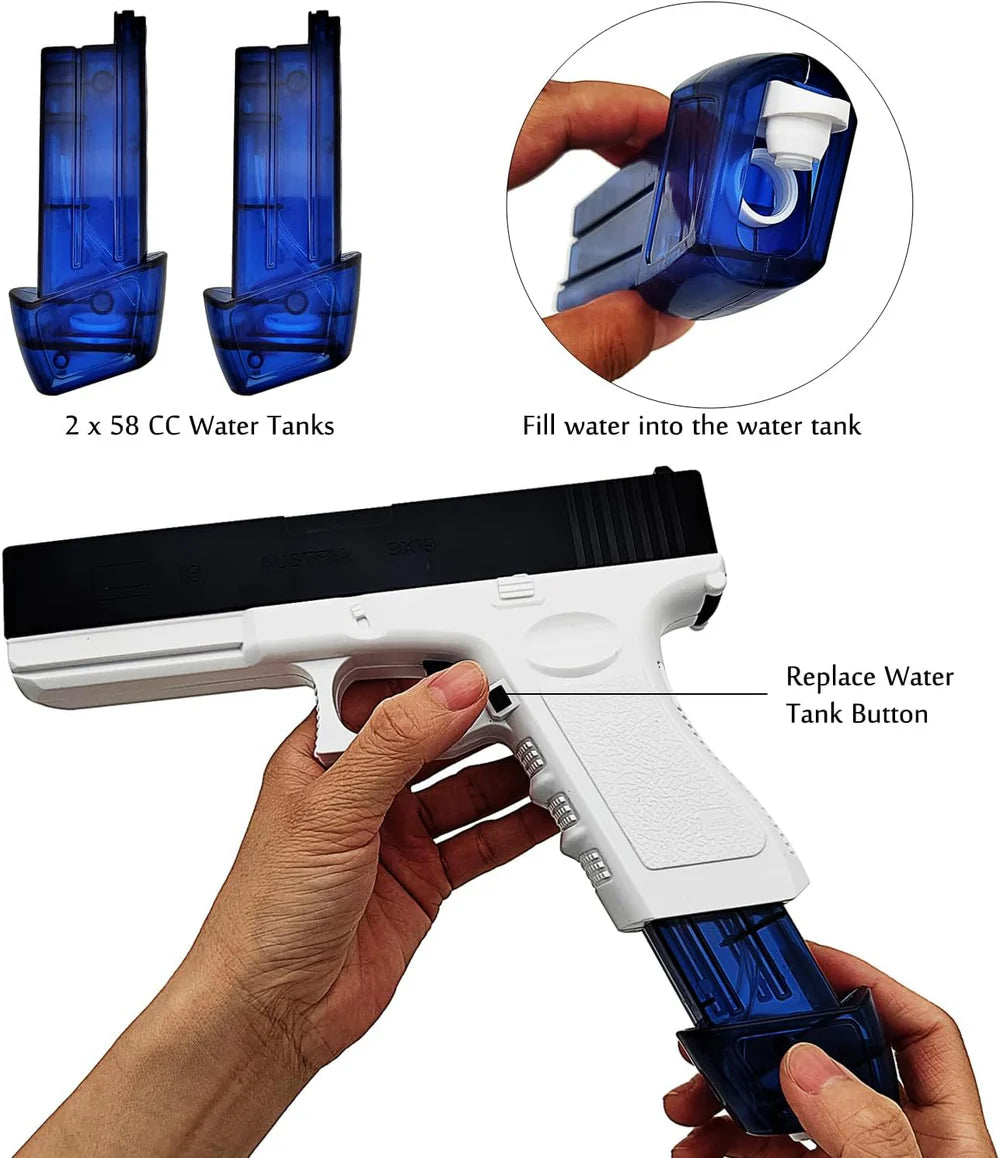Electric Water Gun with One-Touch Continuous Shooting