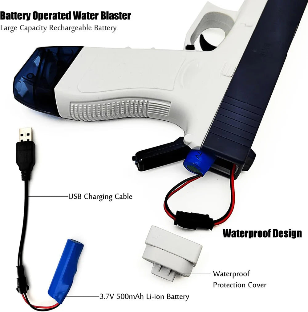 Electric Water Gun with One-Touch Continuous Shooting