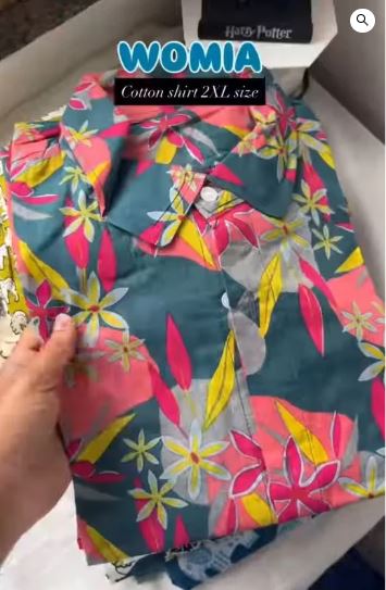 Cotton Elephant Print Casual Shirt