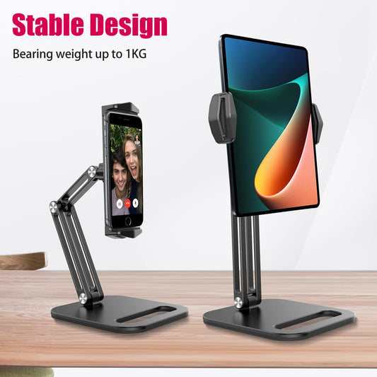 Adjustable Foldable Aluminum Mobile Phone & Tablet Stand