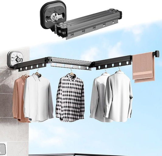 Wall Mounted Foldable Clothes Drying Rack