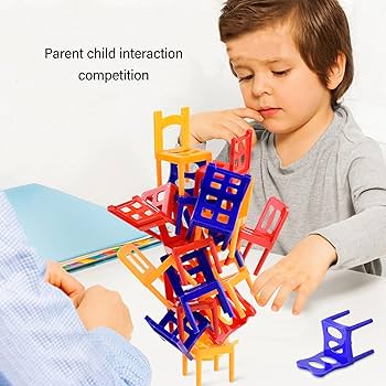 Mini Balance Chair Stacking Game for Kids and Family