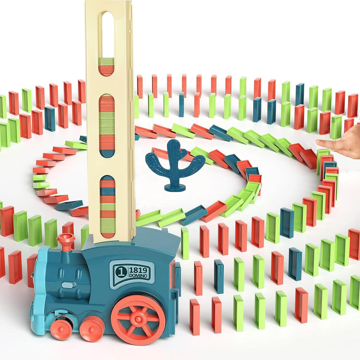 Domino Train Automatic Placement Toy