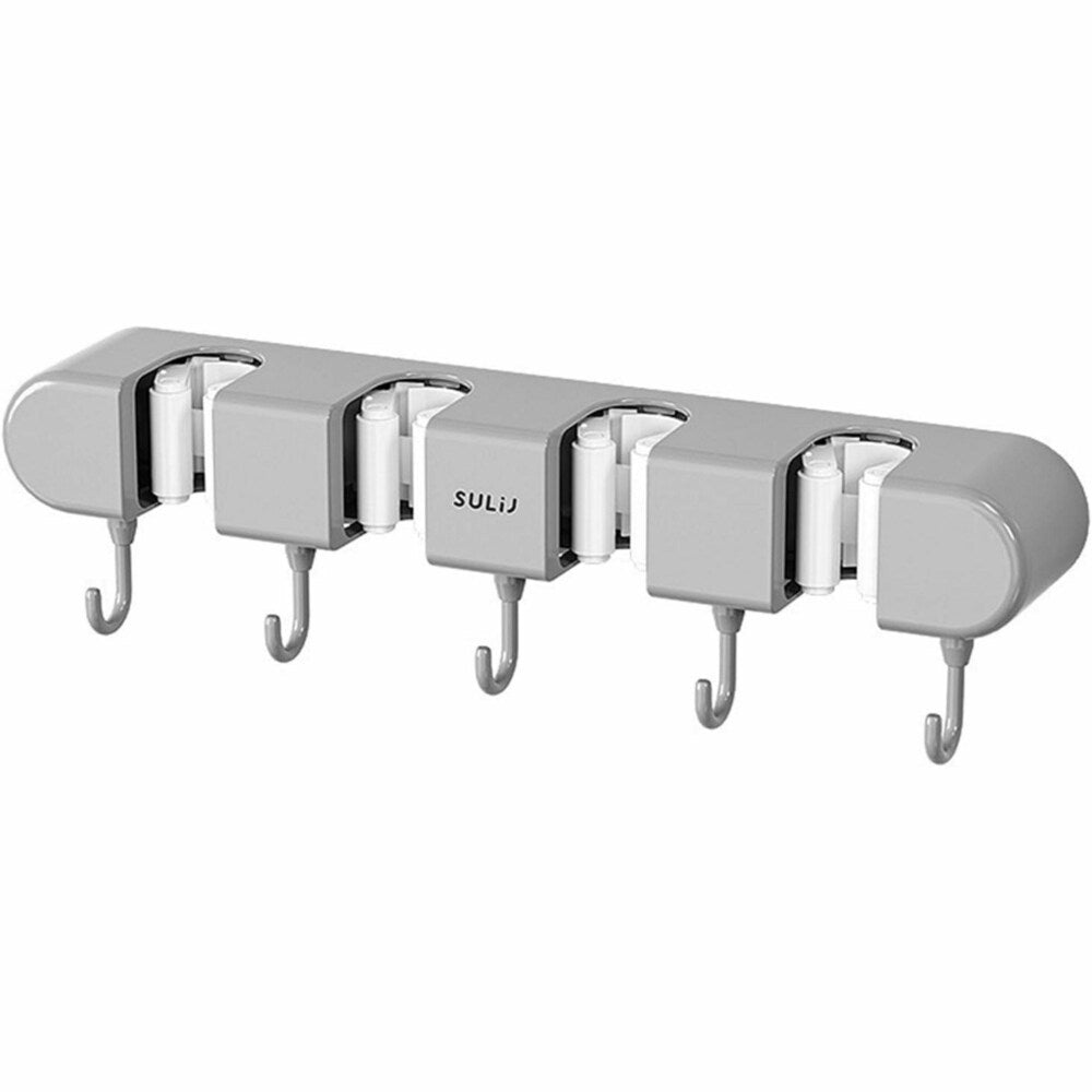 Wall Mounted Mop and Broom Holder Organizer