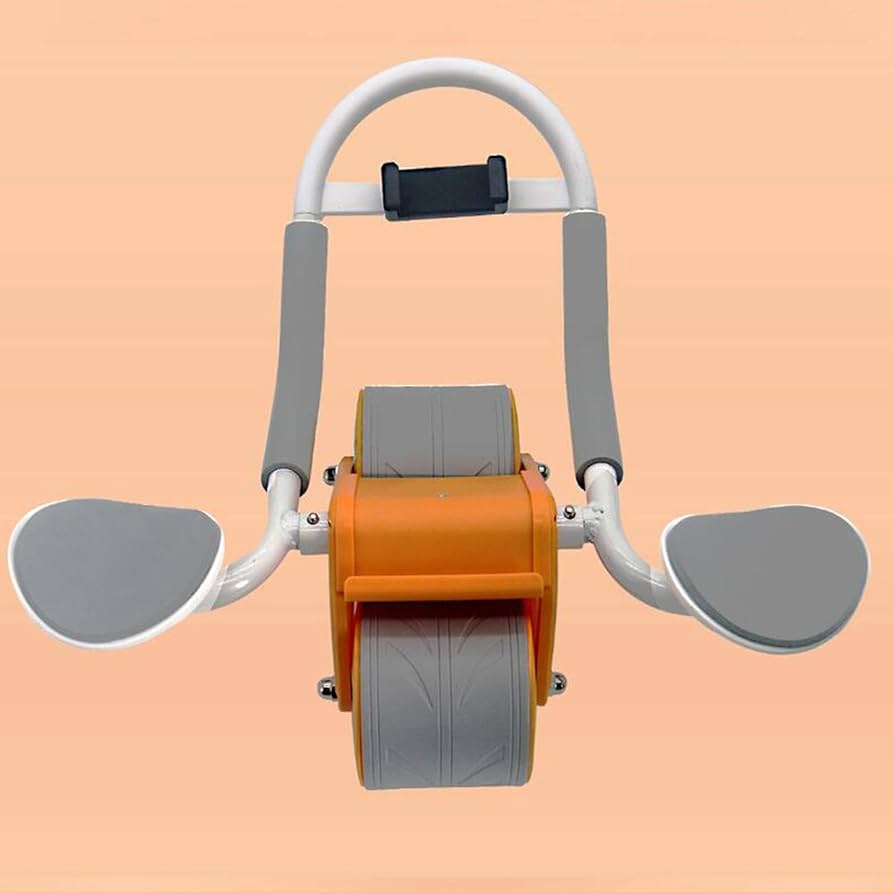 Dual Wheel Ab Roller with Ergonomic Handles for Core Strength