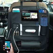 Car Back Seat Organizer with Multi-Pocket Storage