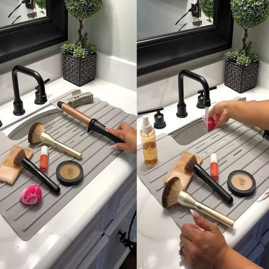 Roll-Up Silicone Kitchen Sink Drying Mat