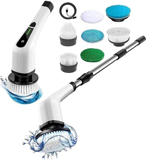 Electric Spin Scrubber with Extendable Handle