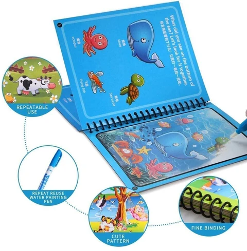 Reusable Water Drawing Book for Kids