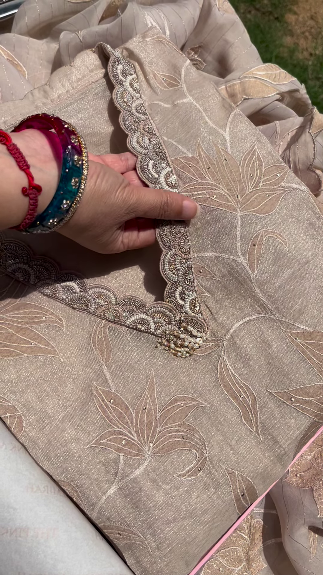 Kutch Handwork Embroidered Kurta with Mirror Work