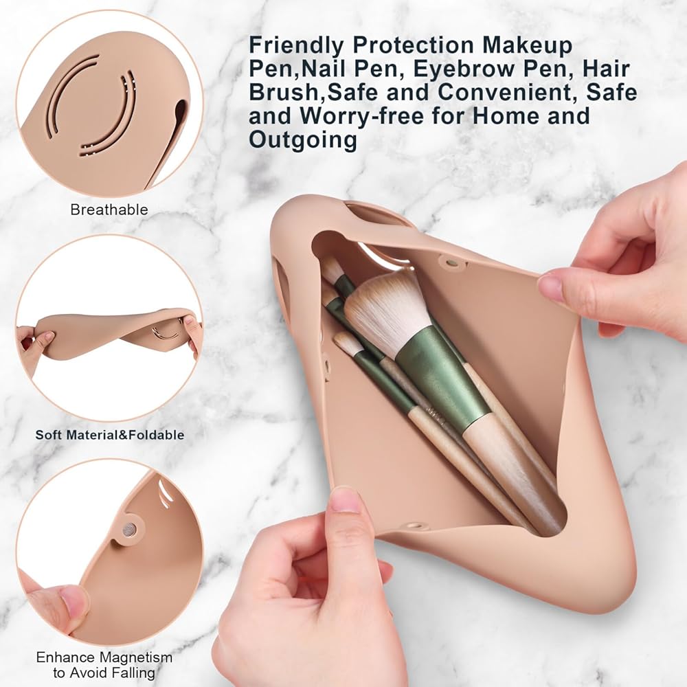 Large Capacity Silicone Makeup Brush Holder
