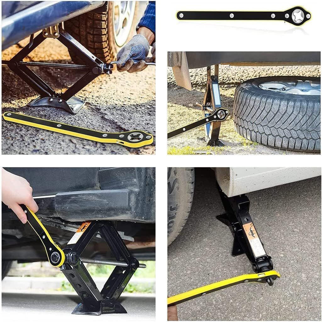 Heavy-Duty Scissor Car Jack Crank Handle