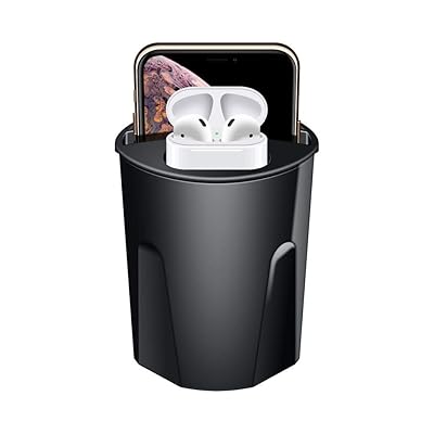 Car Cup Holder Phone Mount with Dual USB Charger