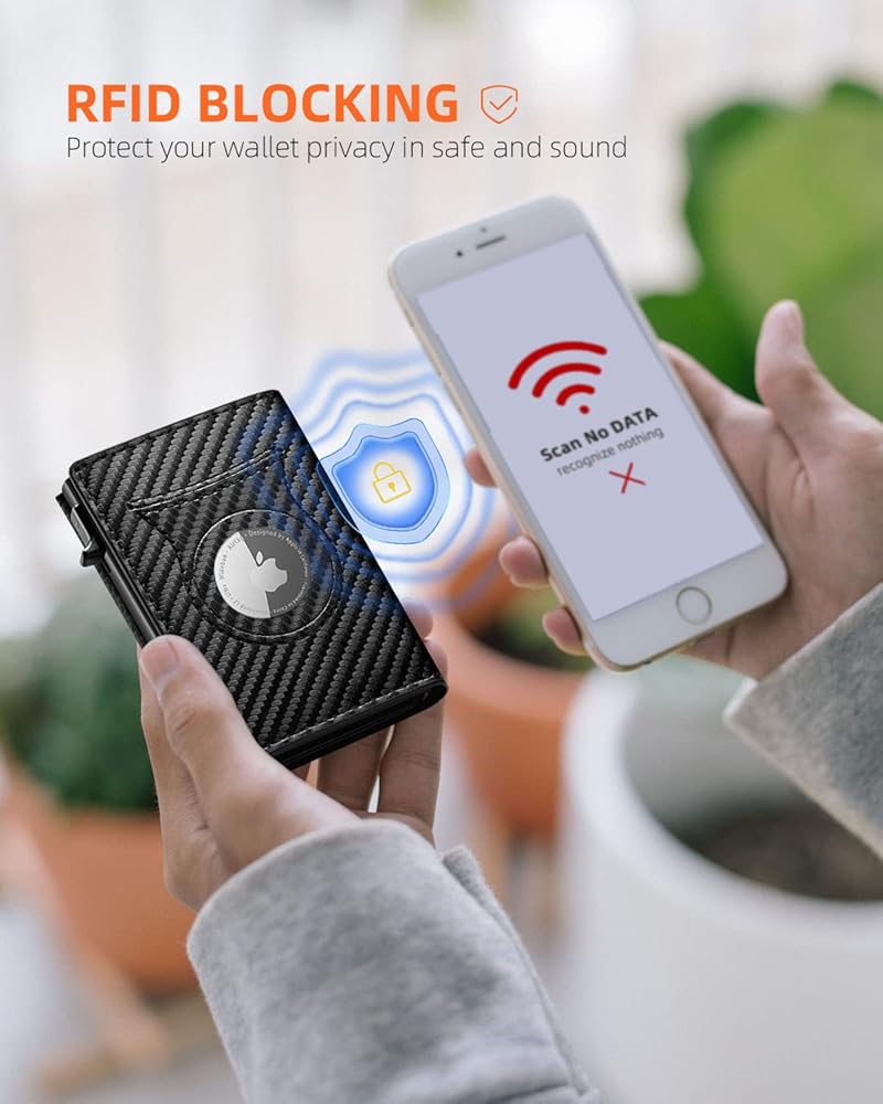 Carbon Fiber Slim RFID Blocking Wallet