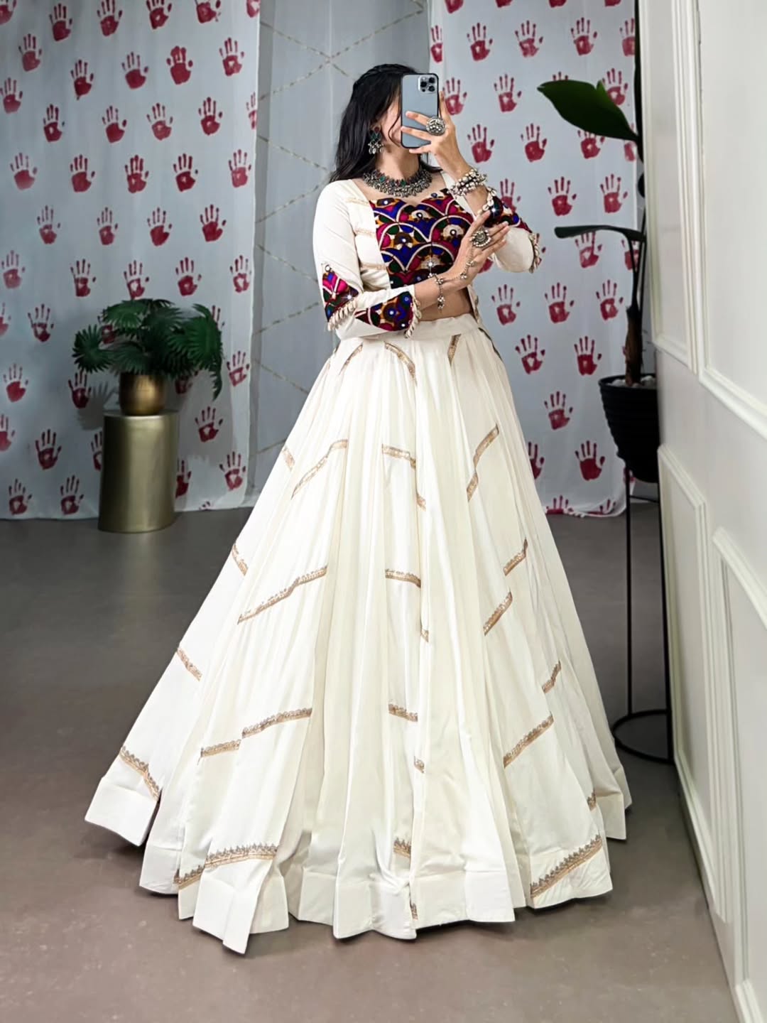 Pastel Pink Thread Embroidered Crop Top & Palazzo Set with Net Dupatta