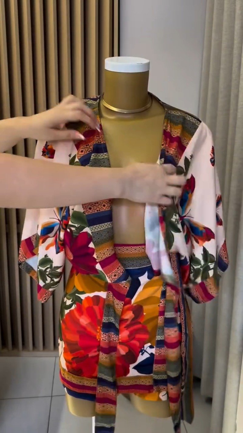 Floral & Geometric Print Co-ord Wrap Set – Available in Vibrant Multicolour & Soft Pastel Floral