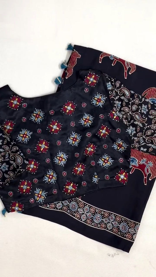Ajrakh Cotton 0310 Ambe Salwar Suits Manufacturer India