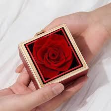 Eternal Rose Jewelry Gift Box with Necklace