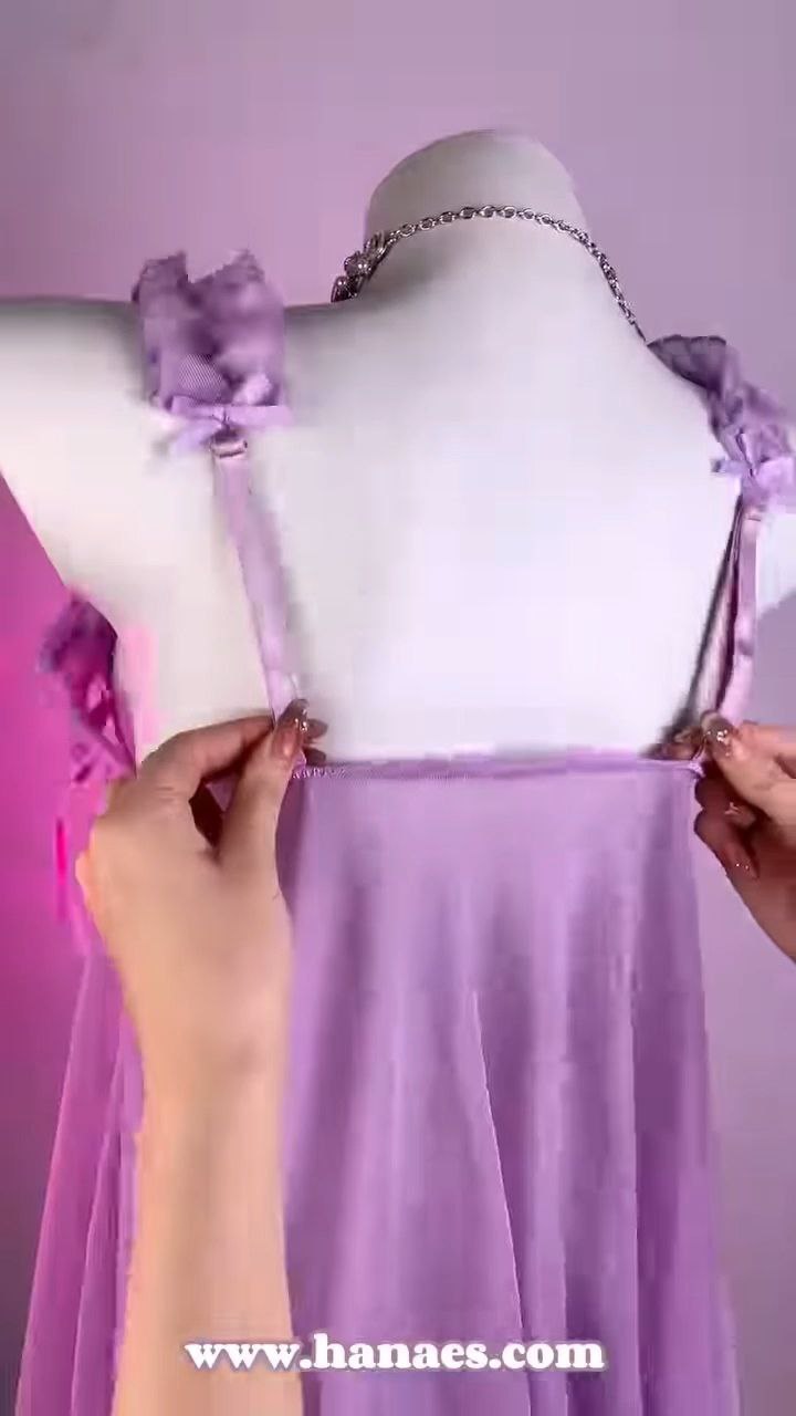 Sheer Chiffon Babydoll Dress with Ruffle Straps