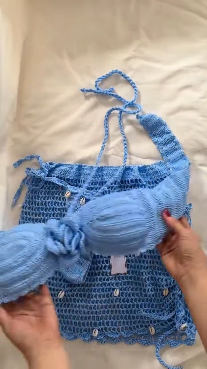 Handcrafted Crochet Knit Co-Ord Set with Shell Detailing
