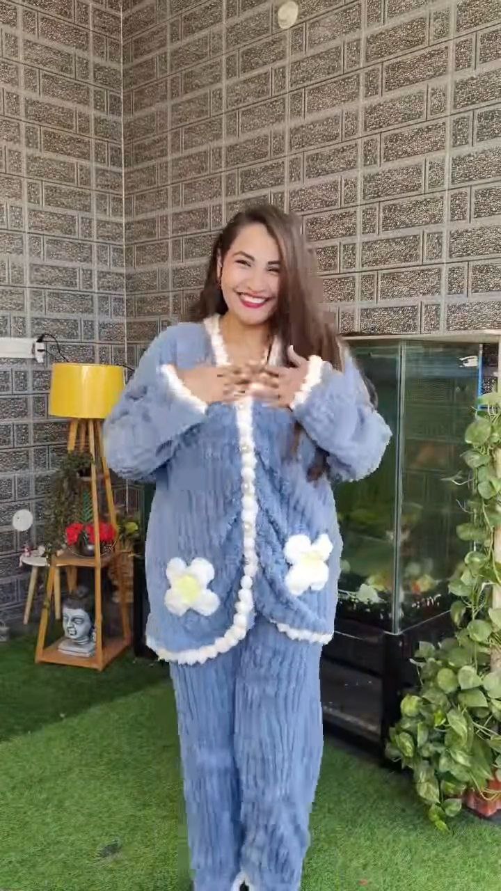 Soft Plush Winter Lounge Co-Ord Set
