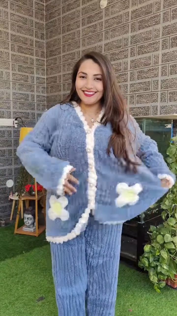 Soft Plush Winter Lounge Co-Ord Set
