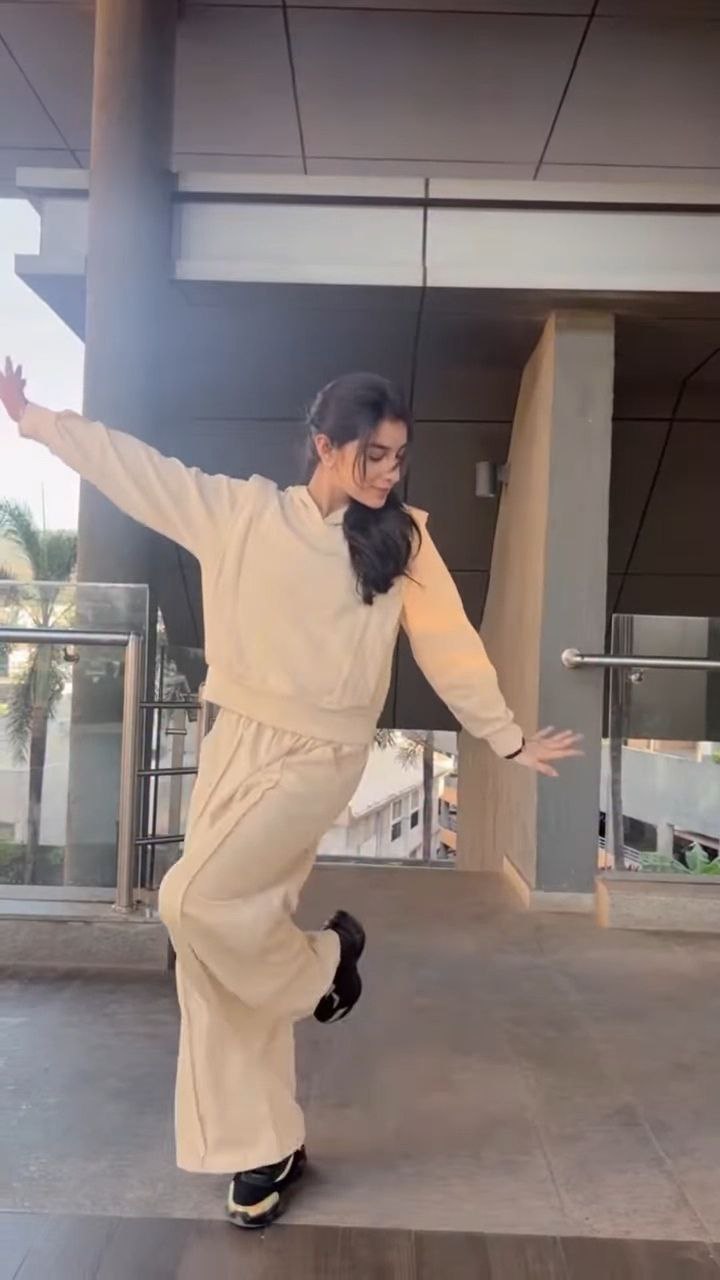 Brown Bomber Jacket with Neutral Co-Ord Styling