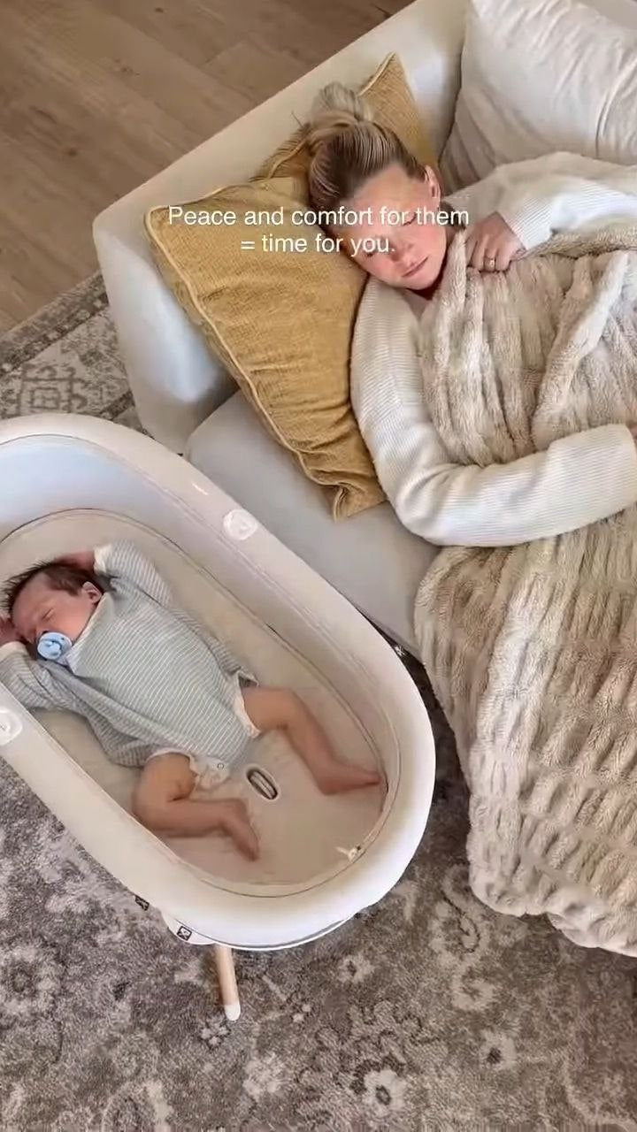 Soft Baby Lounger with Secure Harness for Hands-Free Comfort