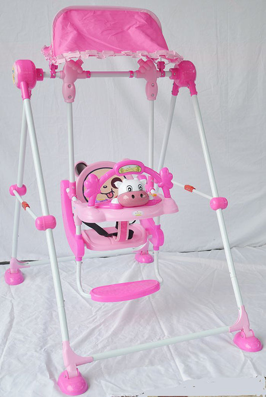 Premium Baby Swing & Walker with Canopy and Musical Toy Panel