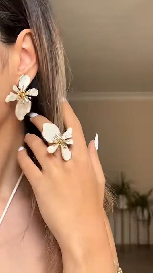 Floral Gold Arm Cuff Bracelet