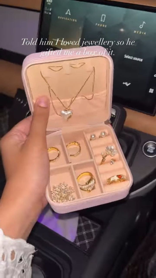 Elegant Travel Jewellery Organizer Box