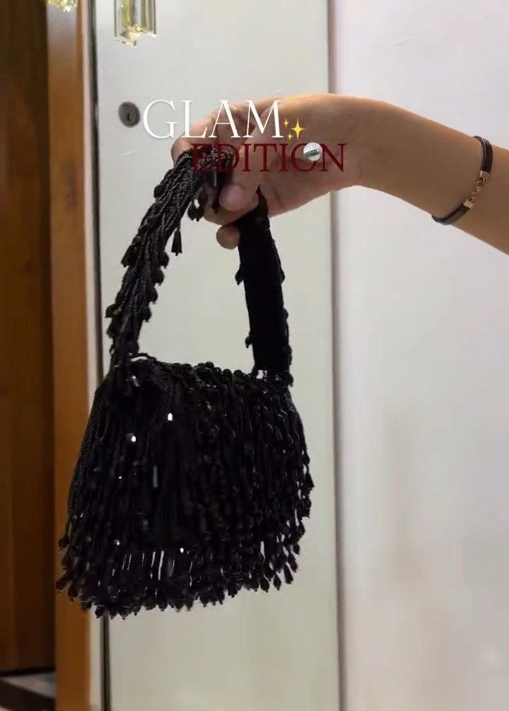 Glam Edition Pearl Embellished Mini Handbag