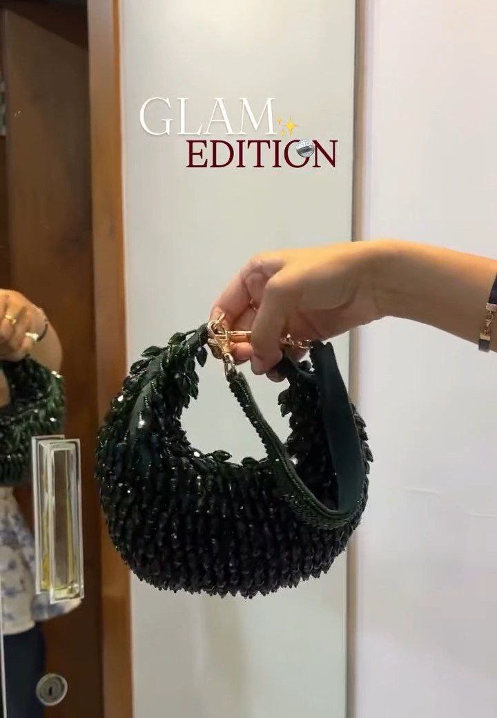 Glam Edition Pearl Embellished Mini Handbag