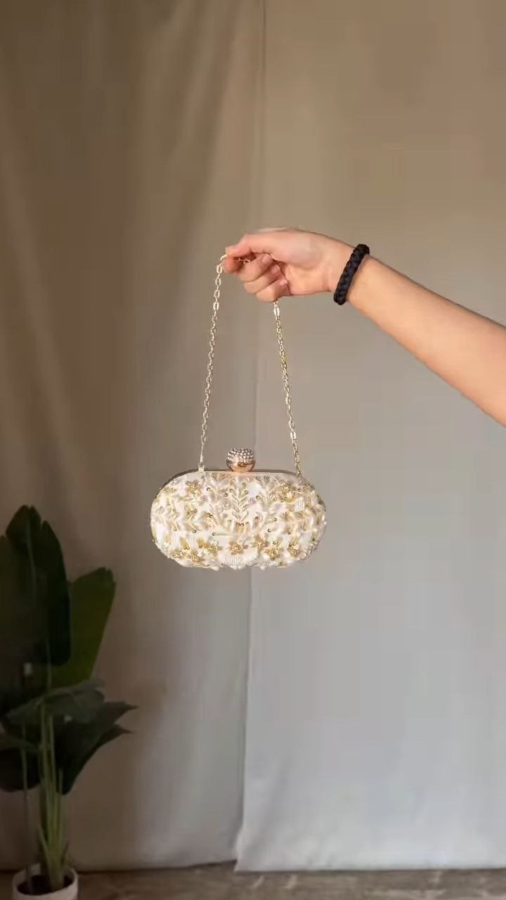 Crystal Beaded Mini Handbag
