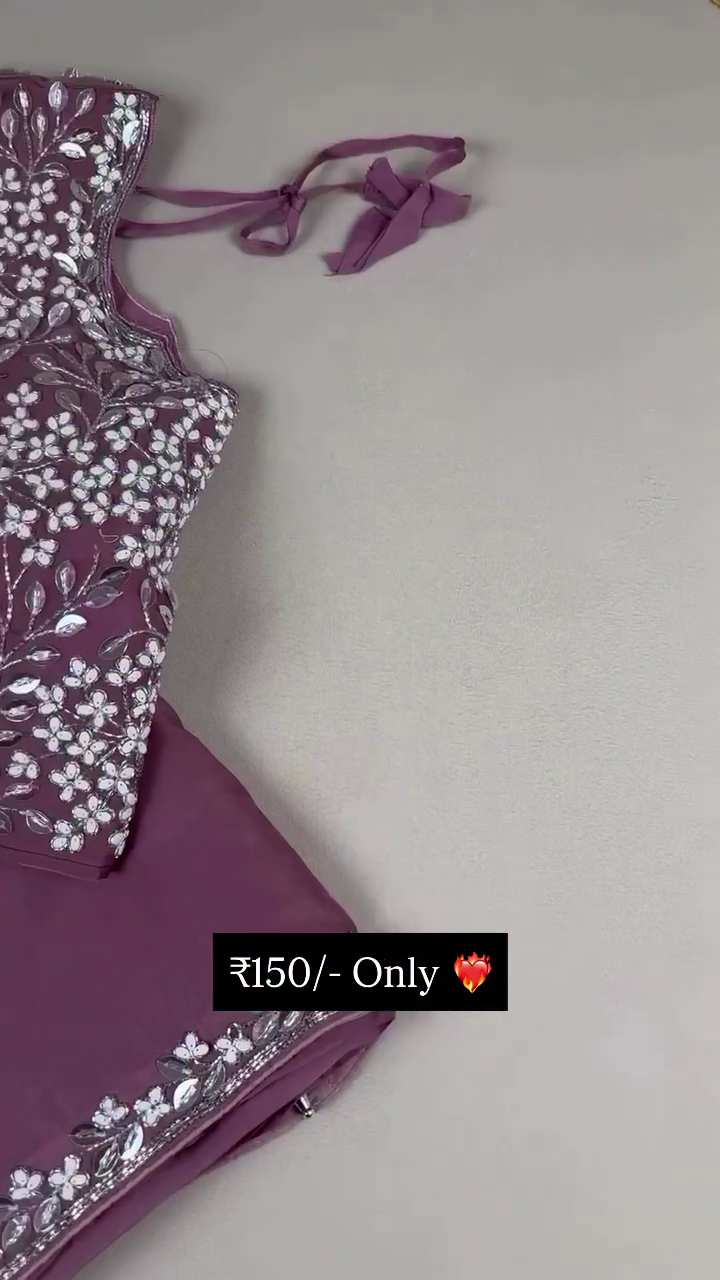 Embroidered Partywear Dupatta – Floral Border with Mirror Work