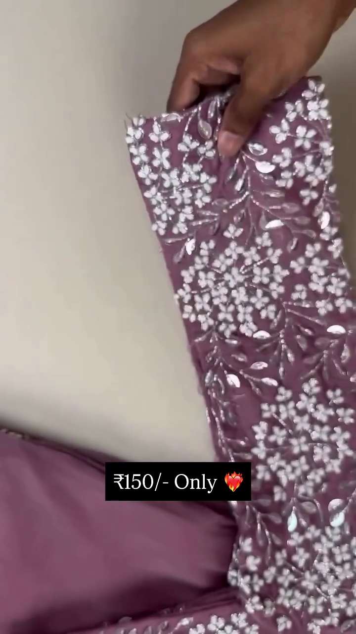 Embroidered Partywear Dupatta – Floral Border with Mirror Work