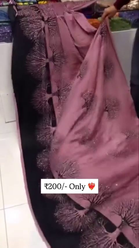 Designer Embroidered Saree with Contrast Panel & Sequin Detailing – Partywear Special