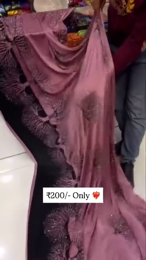 Designer Embroidered Saree with Contrast Panel & Sequin Detailing – Partywear Special